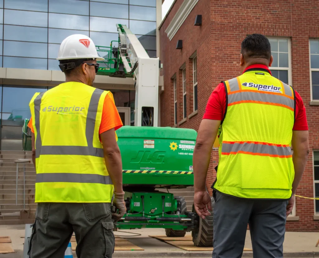 Superior Labor Solutions Employees Outside of Construction Site