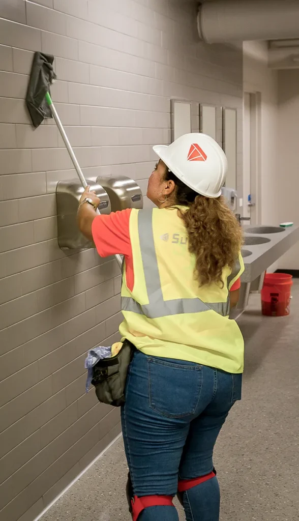 Superior Labor Solutions Employee Cleaning Shower