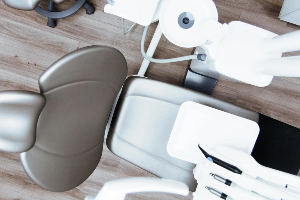 Aerial View of Modern Dentist Chair